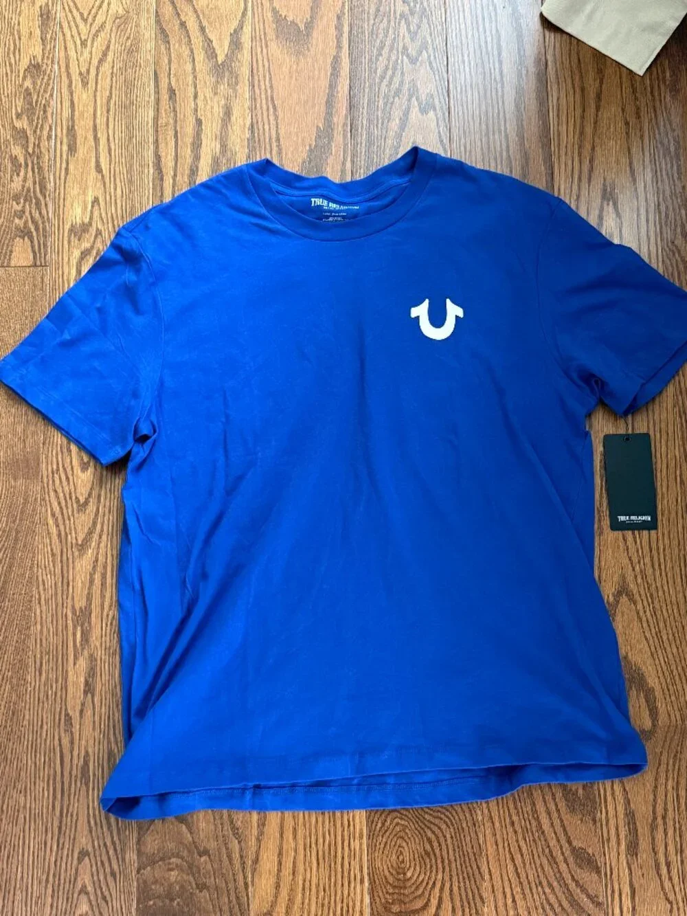 BRAND NEW WITH TAGS BLUE TRUE RELIGION T-SHIRT SIZE LARGE